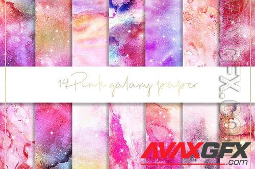 Galaxy watercolor digital paper