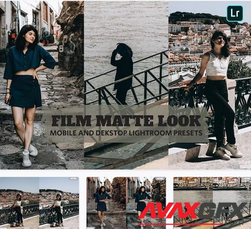 Film Matte Look Lightroom Presets Dekstop Mobile - XUH9GB4