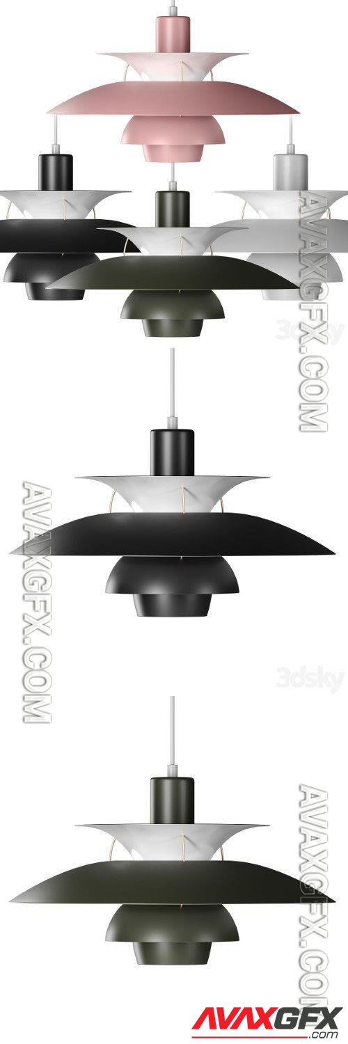 Louis Poulsen PH 5 Pendant Light- 3d model