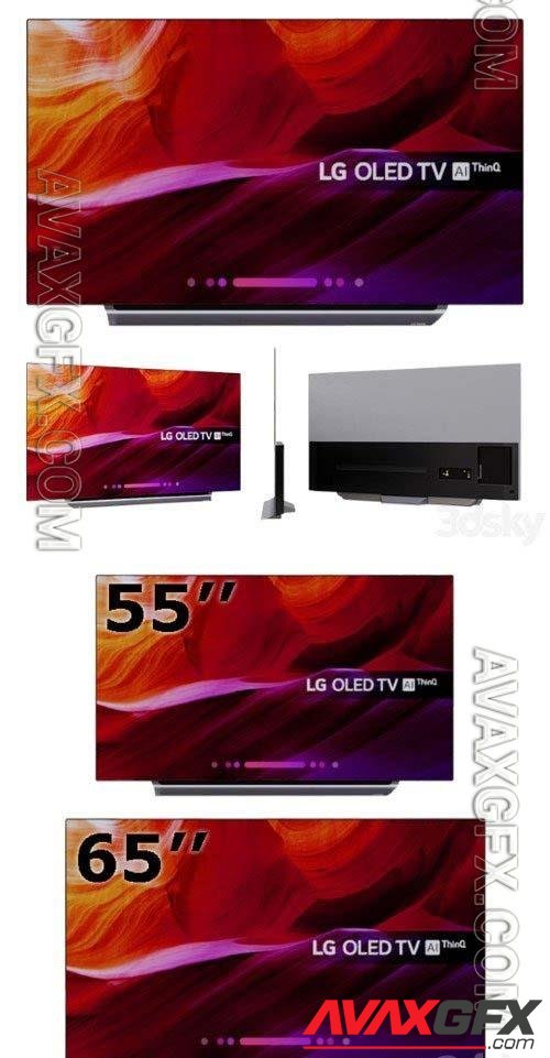 LG OLED TV 4K Ultra HD- 3d model