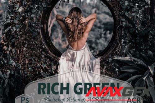 16 Rich Green Photoshop Actions And ACR Presets, Moody - 2584187
