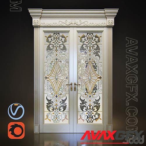 Classical door- 3d model