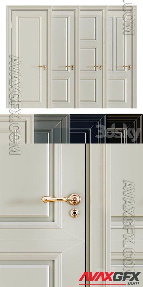 Classic interior doors-2- 3d model