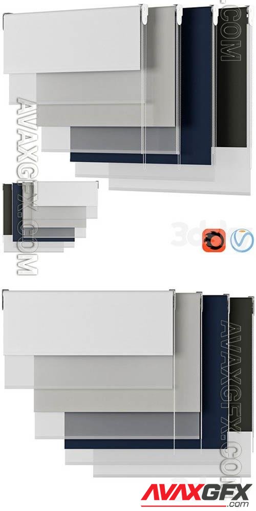 Roller Blind 96- 3d model