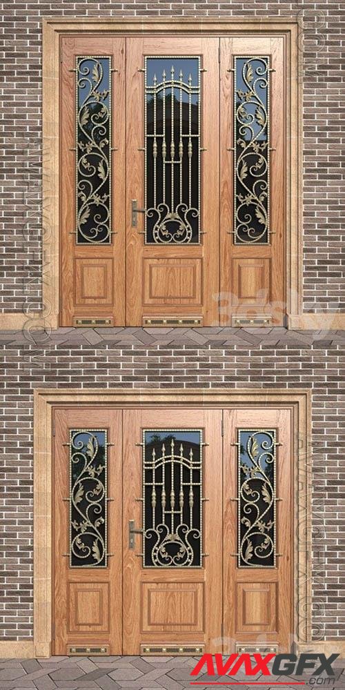 Entrance classic door- 3d model