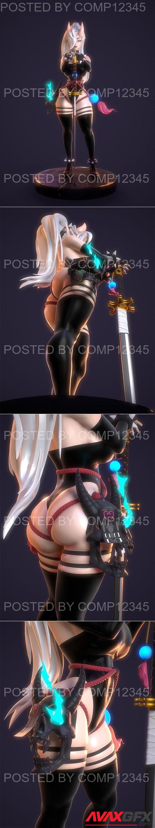 Rush Zilla - Anime Girl Sexy 3D Print