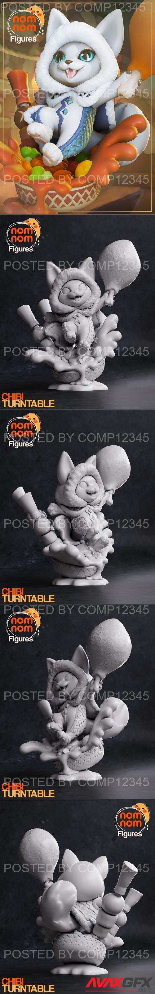 Nomnom Figures - Chibi Palico - Monster Hunter 3D Print