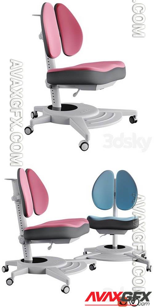 Orthopedic child seat pittore pink fundesk- 3d model