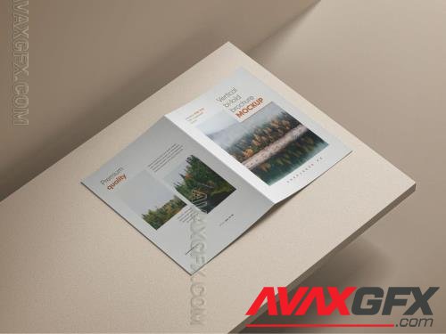 Vertical Bifold Brochure Mockup 544683880 [Adobestock]