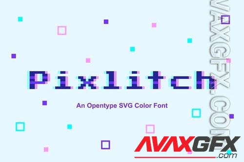 Pixlitch font