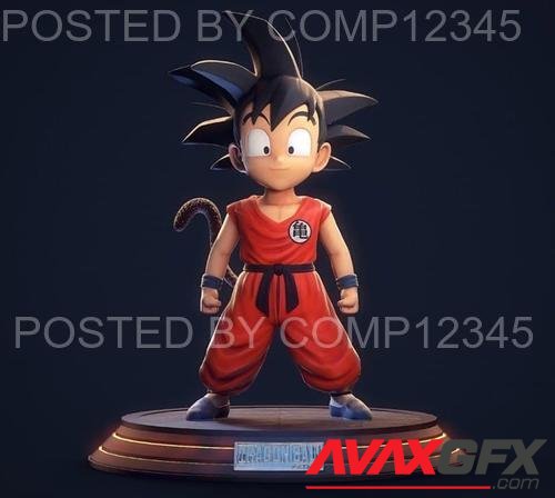 Goku Kid Dragon Ball 3D Print