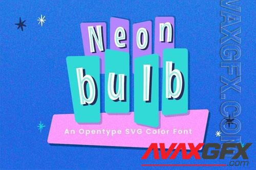 Neon Bulb font