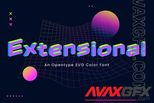 Extensional font