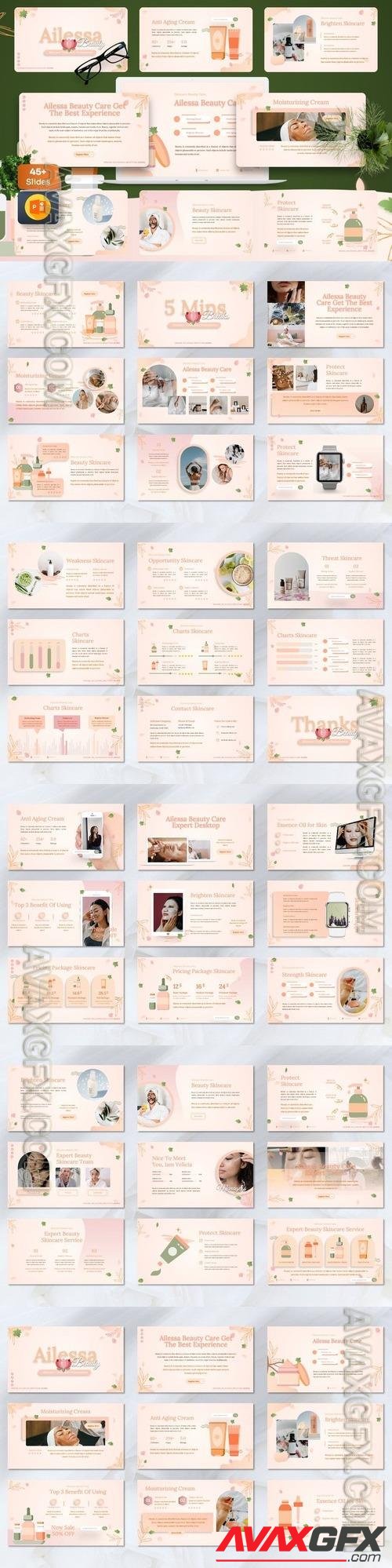 Ailessa - Skincare Powerpoint Template