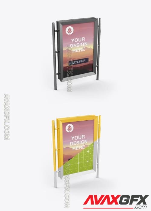 Outdoor Kiosk Advertisement Mockup 544725550 [Adobestock]
