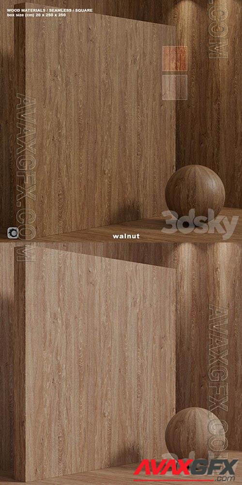 Material Wood Seamless Walnut - 3d model