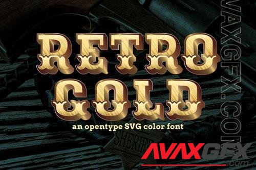 Retro Gold font