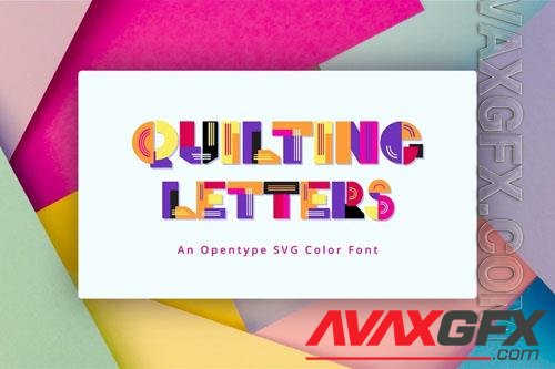 Quilting Letters font