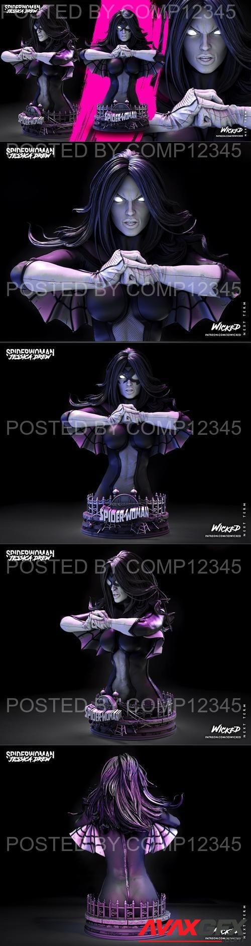 WICKED - Spider Woman Bust 3D Print