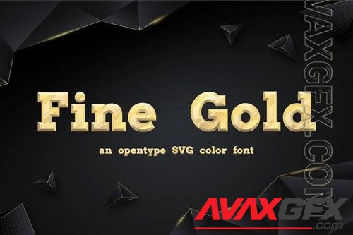 Fine Gold font