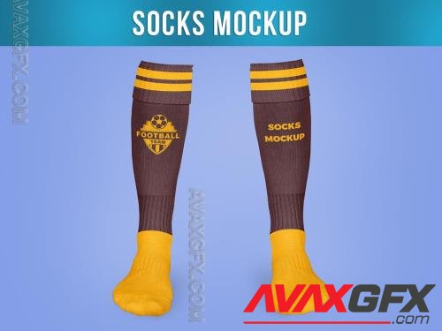 Long Socks Mockup Front View 544599614 [Adobestock]