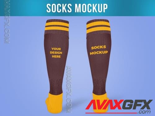 Long Socks Mockup Back View 544599583 [Adobestock]