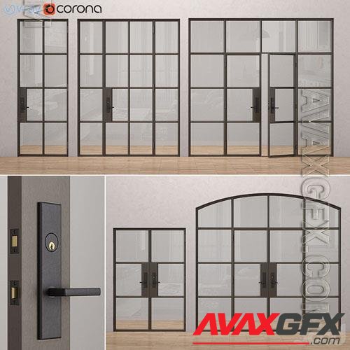 Steel doors Rehme 1 - 3d model