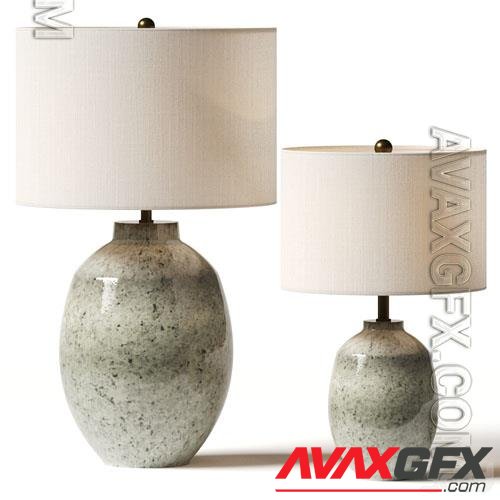 Pottery Barn Ezra Ceramic Table Lamps - 3d model