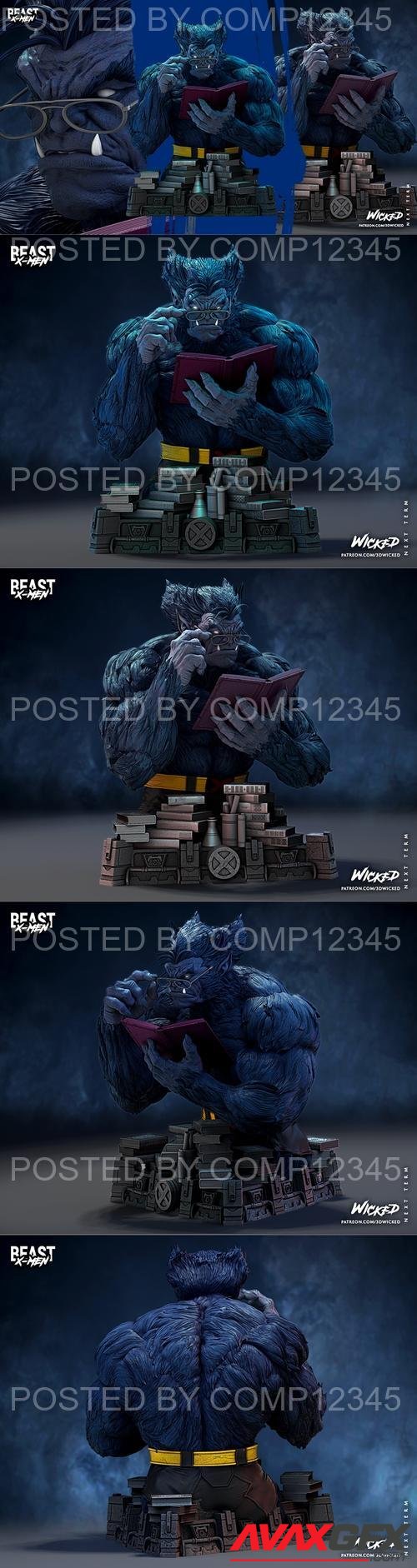 WICKED - Beast X-Men Bust 3D Print