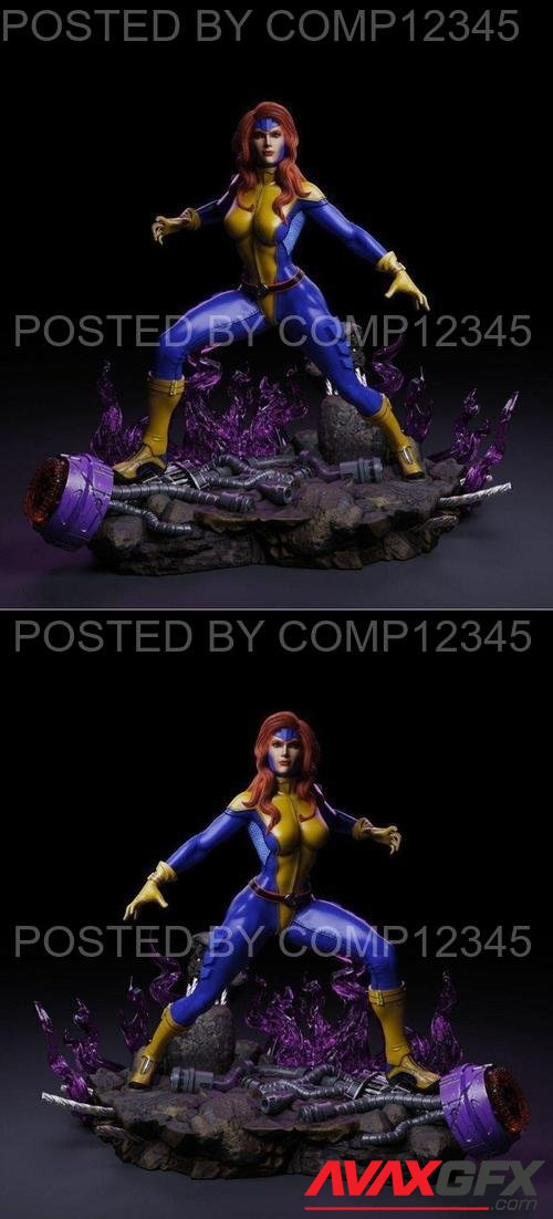 Jean Grey from Marvel 3D Print