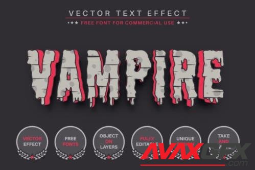 Vampire - Editable Text Effect - 16487272