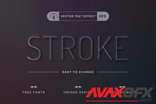 Press Stroke - Editable Text Effect - 16488938