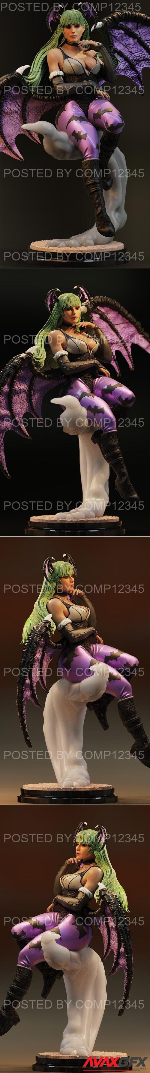 Morrigan Aensland Relaxing from Darkstalkers 3D Print