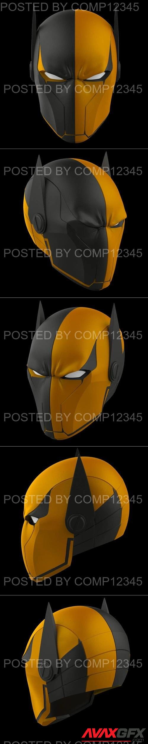 Deathstroke Batman Helmet 3D Print