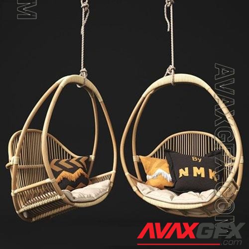 Hemmingway Hanging Chair - 3d model