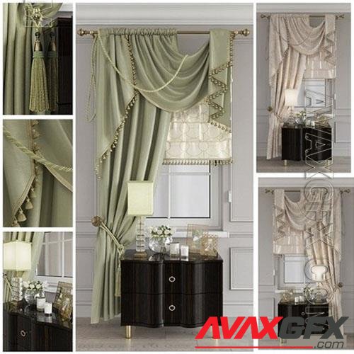 Curtain classic 1 - 3d model