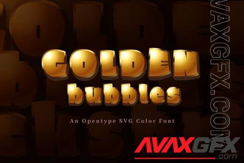 Golden Bubbles font