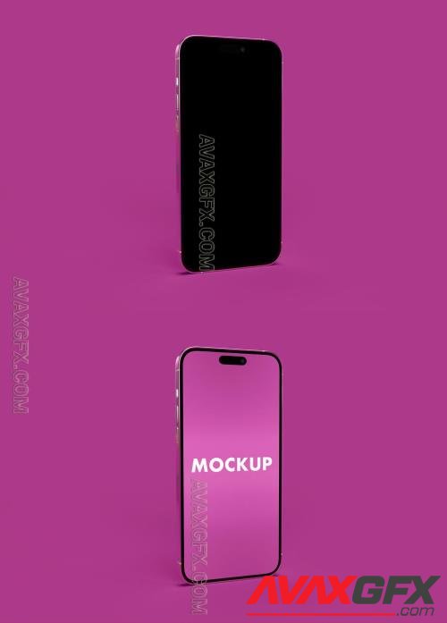 iPhone 14 Pro Max on a Fuchsia Color Background 545227443 [Adobestock]