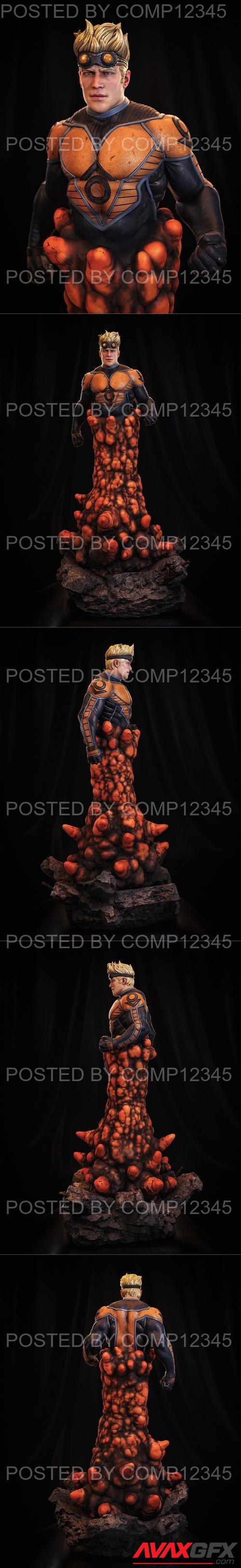 Cannonball New Mutants X-Men Statue 3D Print