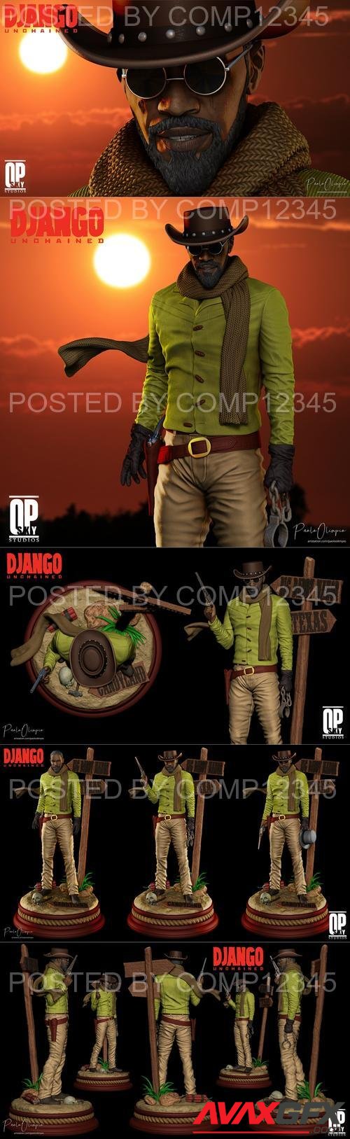 Django Unchained - SkyOP Studios 3D Print