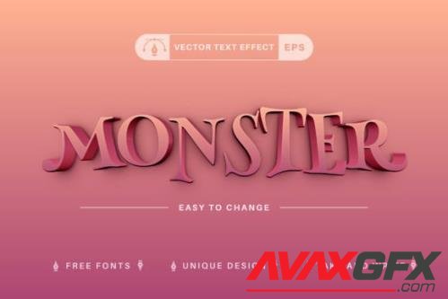 Monster - Editable Text Effect - 16513529