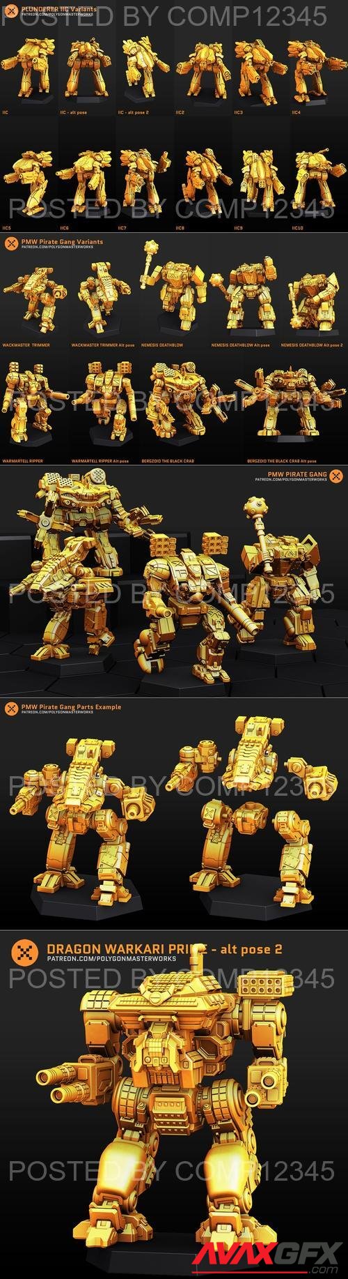 Polygon Masterworks Pack 3D Print