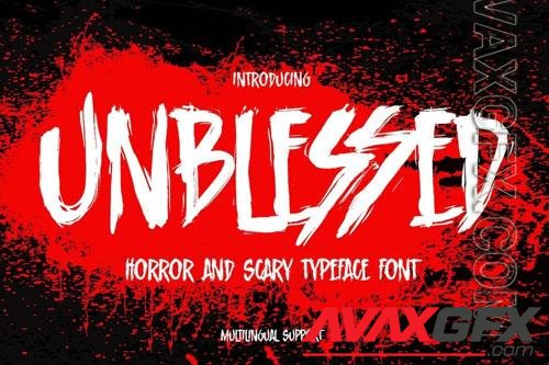 Unblessed font