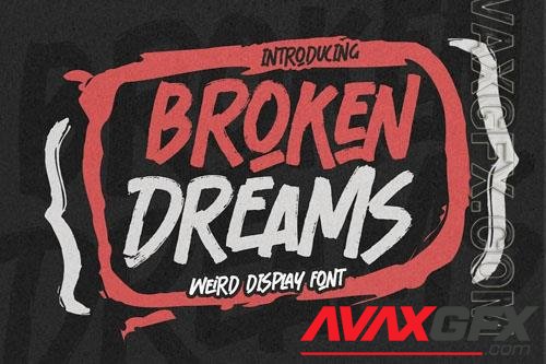 Broken dreams font