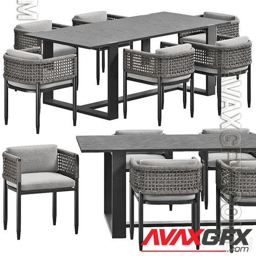 Verona Dining Set - 3d model