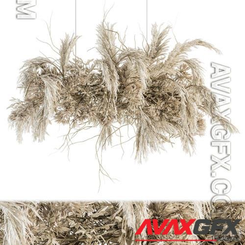 indoor Plant Set 121 - Dried Plant Hanging - 3d model