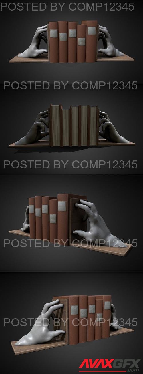 Hands 02 Bookends 3D Print