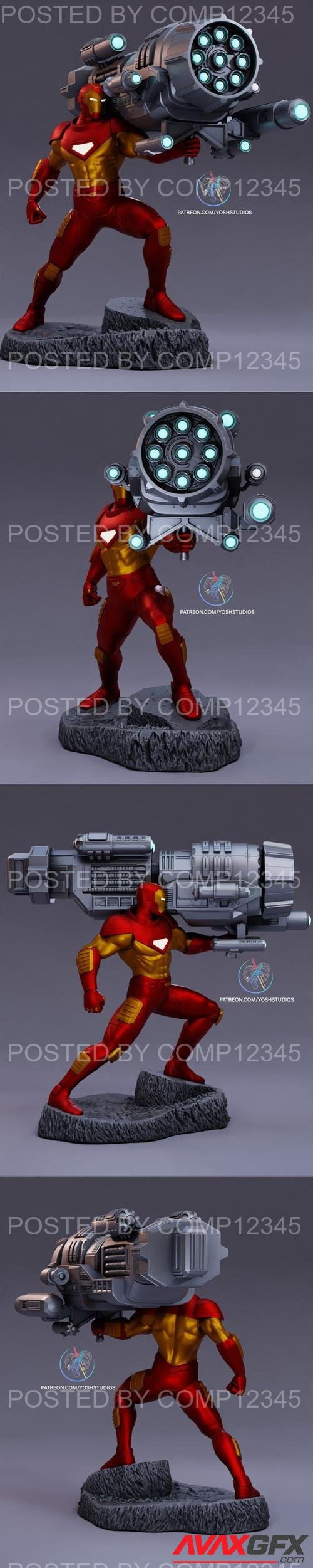 Modular Iron Man Statue 3D Print