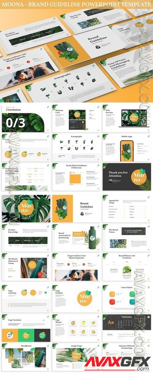 Moona - Brand Guideline Powerpoint Template