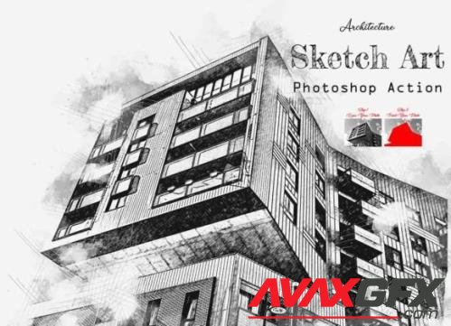 Architecture sketch Art PS Action - 16525289